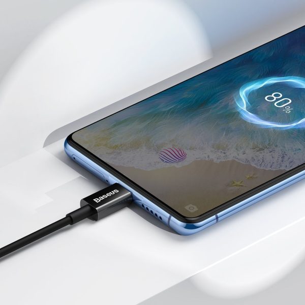 Superior Cable USB microUSB kabelis ātrai uzlādēšanai 2A 1M melnā krāsā