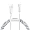 Superior Cable USB microUSB kabelis ātrai uzlādēšanai 2A 1M balts