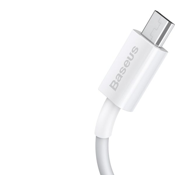 Superior Cable USB microUSB kabelis ātrai uzlādēšanai 2A 1M balts