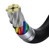 Superior Cable USB-C USB-C Quick Charge FCP 100W 5A 20V 1M melns kabelis