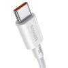 Superior Cable USB-C USB-C Quick Charge FCP 100W 5A 20V 2m balts kabelis