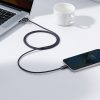 Kabelis Kabelis ātrai uzlādēšanai un datiem pārsūtiet USB iPhone Lightning 2,4A 1,2m melnu melnu