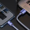 Kabelis Ātra uzlāde un dati pārsūtiet USB iPhone zibens 2,4A 1,2 m purpursarkanā krāsā