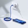 Kabelis Kabelis ātrai uzlādēšanai un datiem pārsūtiet USB-C iPhone Lightning 20W 1,2m zilu