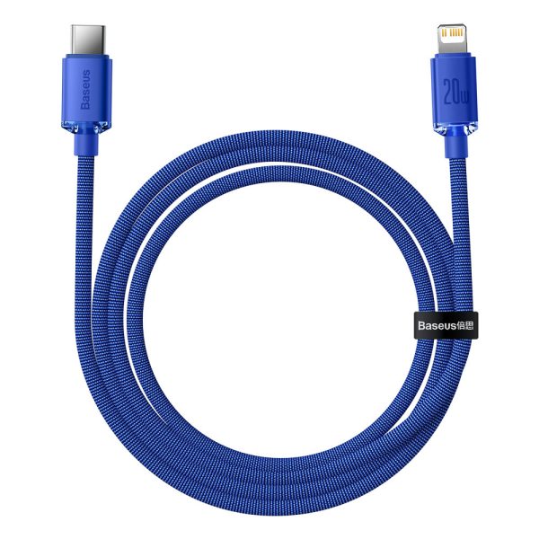 Kabelis Kabelis ātrai uzlādēšanai un datiem pārsūtiet USB-C iPhone Lightning 20W 1,2m zilu
