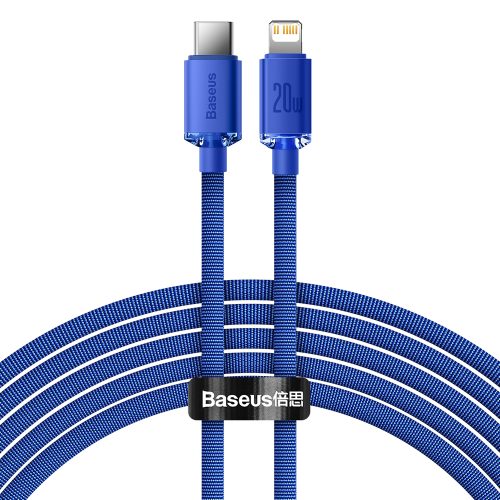 Kabelis Kabelis ātrai uzlādēšanai un datiem pārsūtiet USB-C iPhone Lightning 20W 2M Blue