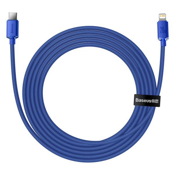 Kabelis Kabelis ātrai uzlādēšanai un datiem pārsūtiet USB-C iPhone Lightning 20W 2M Blue