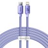 Kabelis Kabelis ātrai uzlādēšanai un datiem pārsūtiet USB-C iPhone Lightning 20W 2M Purple