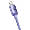 Kabelis Kabelis ātrai uzlādēšanai un datiem pārsūtiet USB-C iPhone Lightning 20W 2M Purple