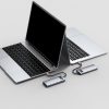 Daudzfunkcionāls USB rumbas 5W1 USB-C PD 100W HDMI pelēks