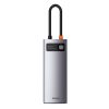 Daudzfunkcionāls USB rumbas 5W1 USB-C PD 100W HDMI pelēks