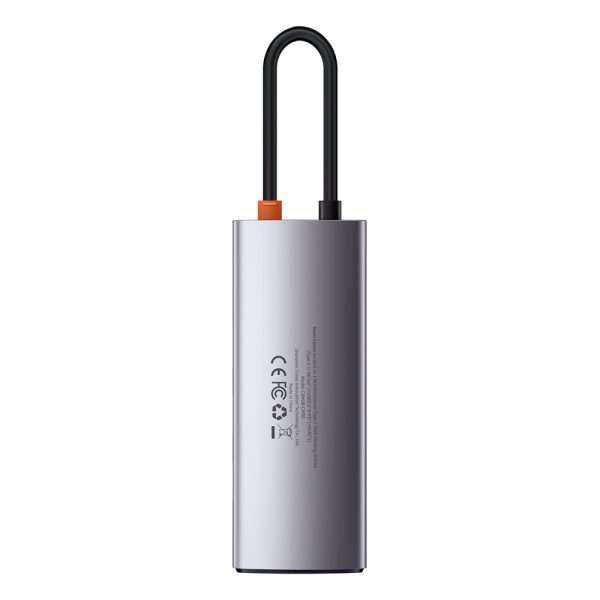 Daudzfunkcionāls USB rumbas 5W1 USB-C PD 100W HDMI pelēks