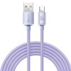 Kabelis Kabelis ātrai lādēšanai un USB-C 100W USB-C 2M purpura datiem pārsūtīšanai un pārsūtīšanai