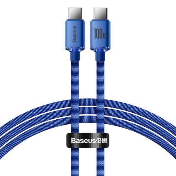 Kabelis Kabelis ātrai uzlādēšanai un datiem pārsūtiet USB-C USB-C 100W 1