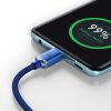 Kabelis Kabelis ātrai uzlādēšanai un datiem pārsūtiet USB-C USB-C 100W 1,2m zilu
