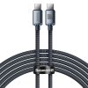 Kabelis Kabelis ātrai uzlādēšanai un datiem pārsūtiet USB-C USB-C 100W 2M Black