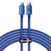 Kabelis Kabelis ātrai uzlādēšanai un datiem pārsūtiet USB-C USB-C 100W 2M Blue