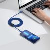 Kabelis Kabelis ātrai uzlādēšanai un datiem pārsūtiet USB-C USB-C 100W 2M Blue