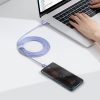 Kabelis Kabelis ātrai uzlādēšanai un datiem pārsūtiet USB-C USB-C 100W 2M Purple