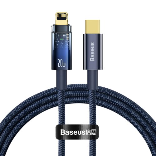 Explorer Series Cable USB-C iPhone Lightning 20W 1M Blue