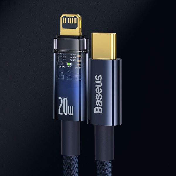 Explorer Series Cable USB-C iPhone Lightning 20W 1M Blue