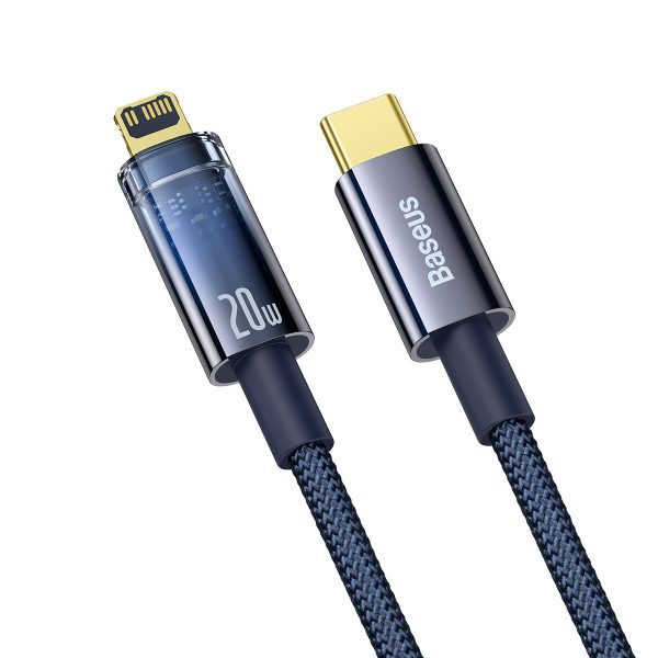 Explorer Series Cable USB-C iPhone Lightning 20W 1M Blue