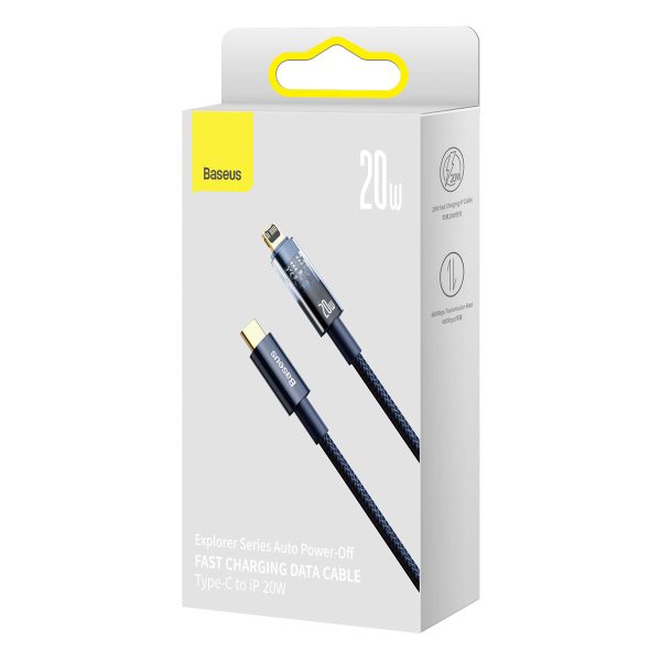 Explorer Series Cable USB-C iPhone Lightning 20W 1M Blue