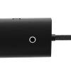 Lite Series Hub USB-C 4X USB 3.0 25cm melnais adapteris