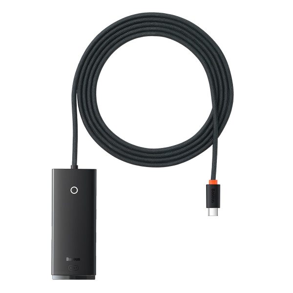 Lite Series Hub USB-C 4X USB 3.0 2M melnais adapteris Lite Series Hub USB-C 4X USB 3.0 2M melnais adapteris