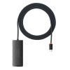 1018407-2-lite-series-przejsciowka-hub-usb-c-4-us-baseus-hurtownia-sklep Lite Series Hub USB-C 4X USB 3.0 2M melnais adapteris