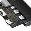 Lite sērijas daudzfunkcionālais centrmezgls USB-C 2 X USB 3.0 USB-C HDMI 1.4 SD-TF Black