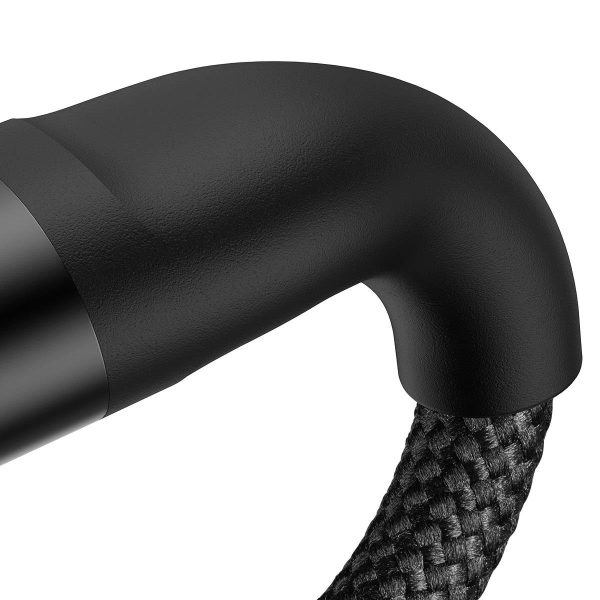 Flash Series II USB-C iphone zibens microUSB 100W 1,5m melns