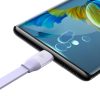 Crooked Cable 3in1 USB microUSB + iPhone zibens + USB-C 66W 1,1m purpursarkanais