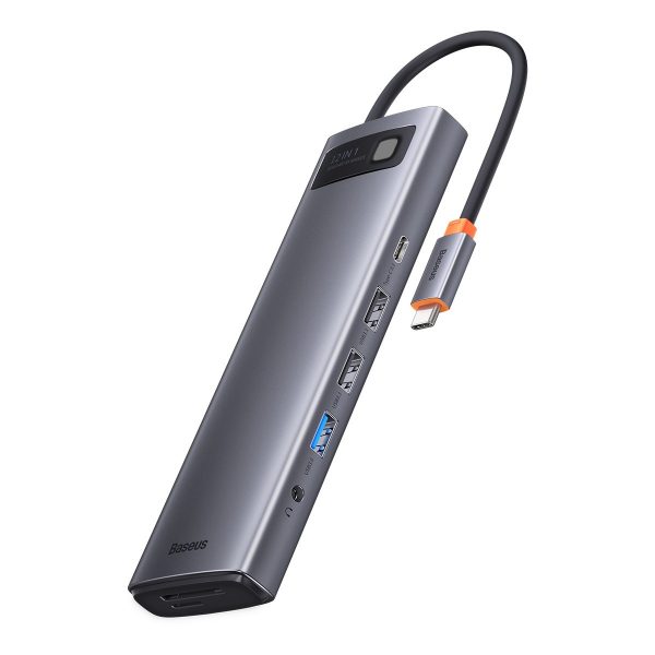 Daudzfunkcionālais centrs 12in1 USB-C HDMI DP USB-C minijack 3