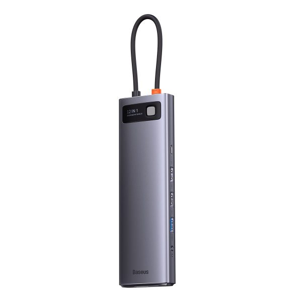 Daudzfunkcionālais centrs 12in1 USB-C HDMI DP USB-C minijack 3,5mm RJ45 SD