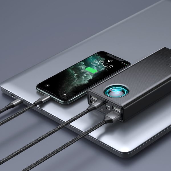 Ambligt PowerBank 65W 30000mAh aizjūras izdevums Melnais