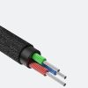 Yiven M30 kabeļa audio kabeļa stereo aux 3,5 mm vīriešu mini ligzda 1m sudraba-melns