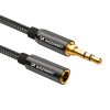 Mini Jack Women's Extensioner Aux 3M melnais pagarinājums
