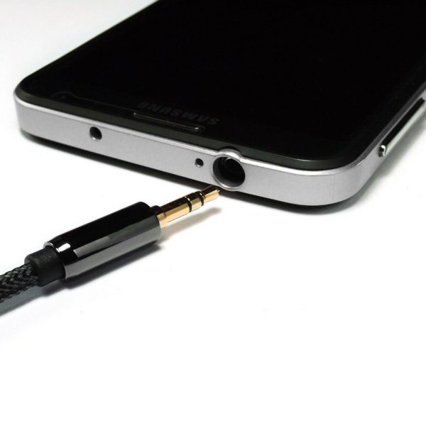 Mini Jack Women's Extensioner Aux 3M melnais pagarinājums