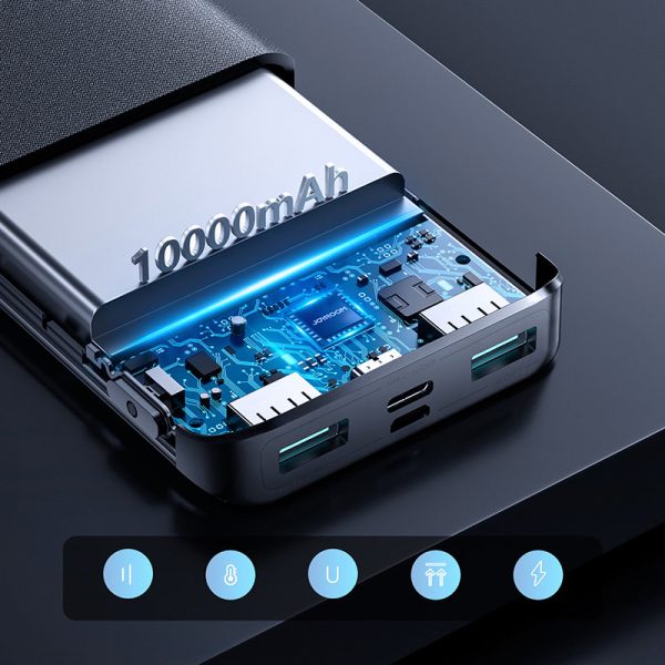 PowerBank 22,5W 1000MAH PD QC3.0 AFC melnais