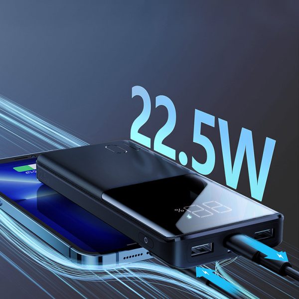 PowerBank 22,5W 1000MAH PD QC3.0 AFC melnais