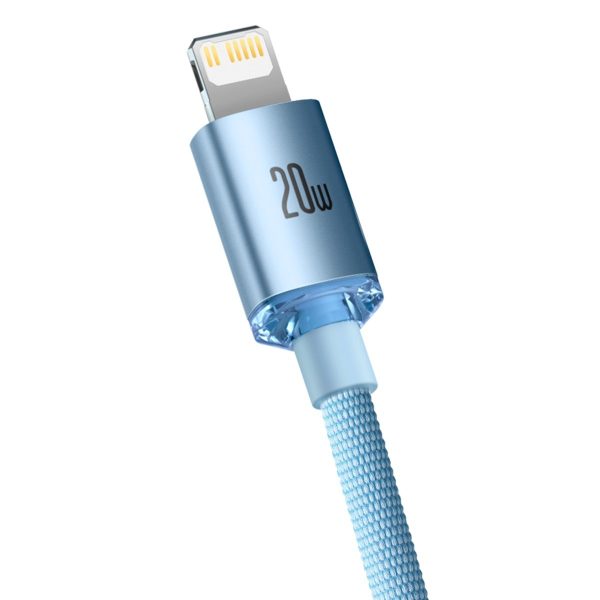 Kabelis USB-C kabelis iPhone Lightning ātra uzlāde 20W 1,2m zilā krāsā