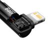 1018524-8-katowy-kabel-przewod-power-delivery-z-bo-baseus-hurtownia-sklep Leņķa kabeļa barošanas piegādes kabelis ar USB-C sānu spraudni iPhone Lightning 1m 20 W Black