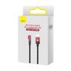 Leņķa kabeļa barošanas piegādes kabelis ar USB-C sānu spraudni iPhone Lightning 1M 20 W Red Red