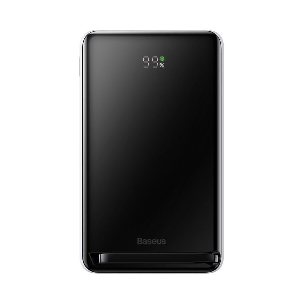 PowerBank ar bezvadu uzlādes magSafe 1000mAh 20W USB-C 0,5 m baltais kabelis