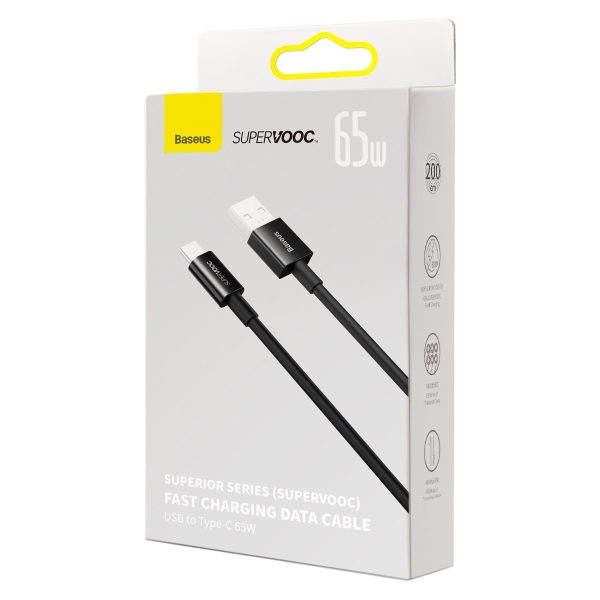 Superior Series Superooc USB-A USB-C 65W 2M Black