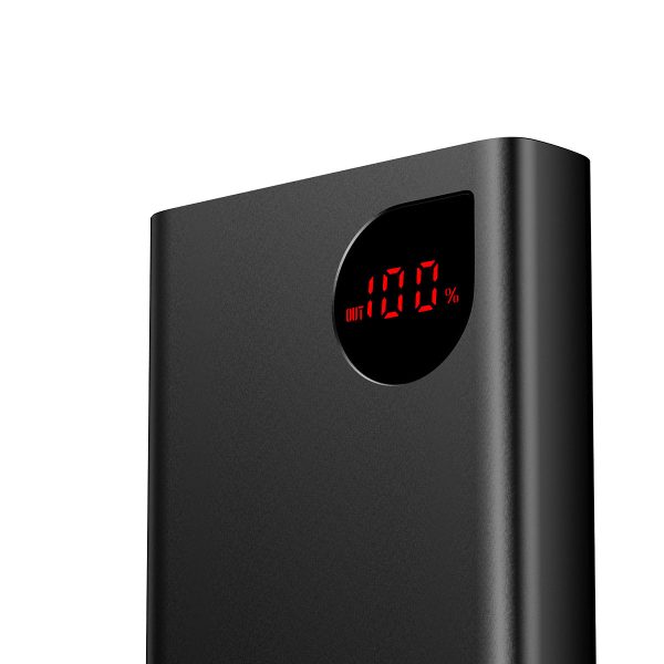 Adaman PowerBank ar ātru uzlādi 20 000 mAh 22,5 W USB-C kabelis 0,3 m melns