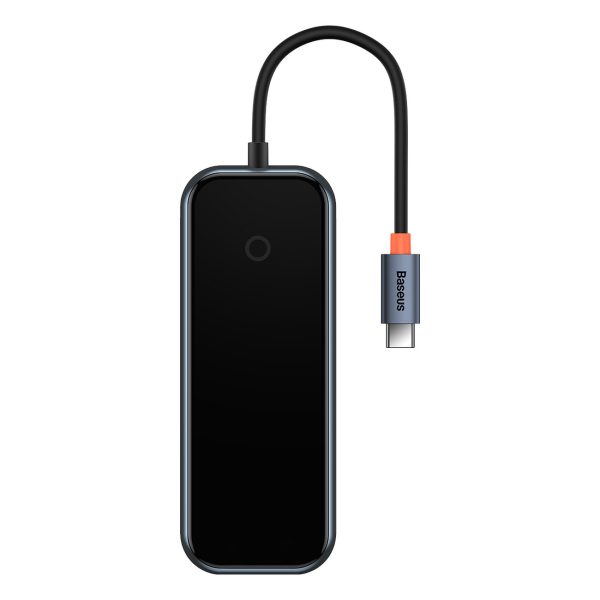 AMEJOY HUB 4-POPT USB-C 3XUSB 3.0 tumši pelēks