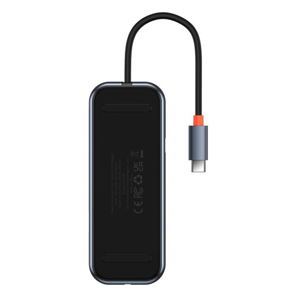 AMEJOY HUB 4-POPT USB-C 3XUSB 3.0 tumši pelēks