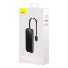 AMEJOY HUB 4-POPT USB-C 3XUSB 3.0 tumši pelēks